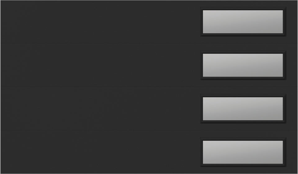 12'x7' Window - Skyflush Right - Black - Clear