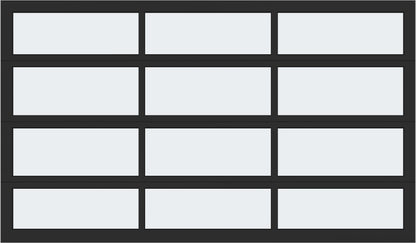 12'x7' Window - Aluminum  - Black - Frosted