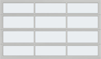 12'x7' Window - Aluminum - Clear - Frosted