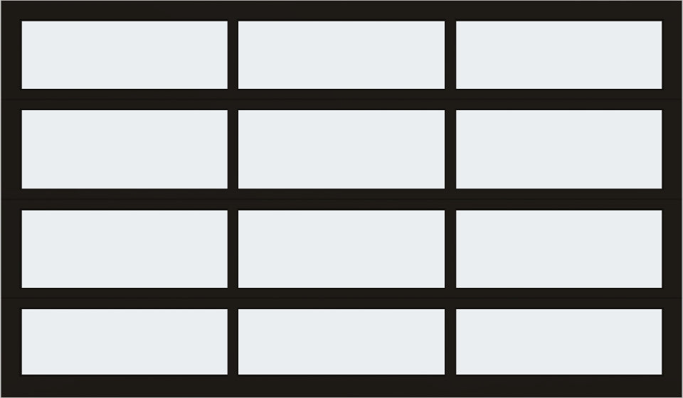 12'x7' Window - Aluminum - Dark Bronze - Frosted