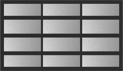 12'x7'aWindow - Aluminum  - Black - Obscure