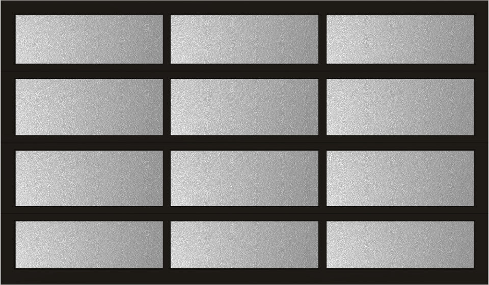 12'x7' Window - Aluminum - White - Obscure