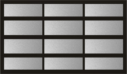 12'x7' Window - Aluminum - White - Obscure