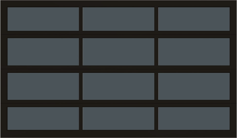 12'x7' Window - Aluminum - Dark Bronze - Tinted 