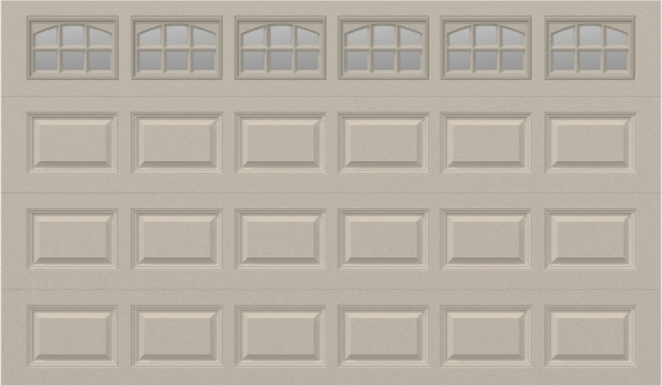 12x7 -  Cascade Short - Clear  With glass - Almond