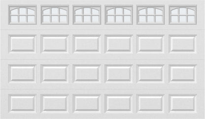 12x7 -  Cascade Short - Frosted  With glass - White