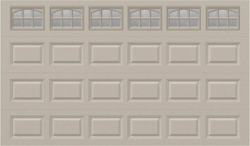 12x7 - Cascade - Obscure With glass - Almond