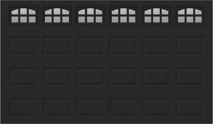 12x7 -  Cascade - Obscure With glass - Black