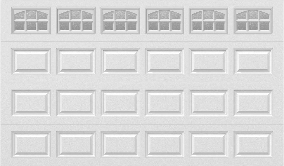 12x7 -  Cascade - Obscure With glass - White