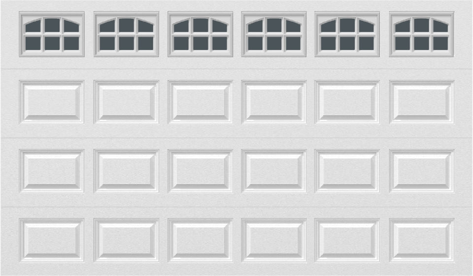 12x7 -  Cascade - Tinted - With glass - White