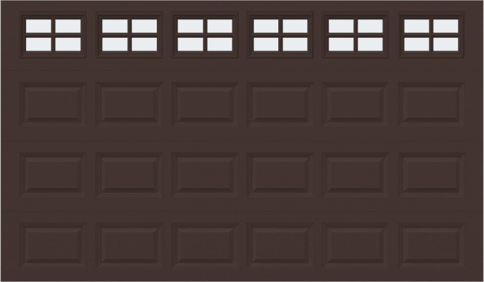 12x7 - Frosted  -  Stockton With glass - Brown