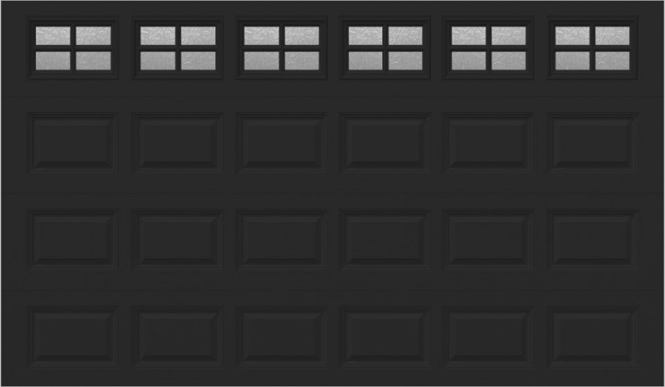 12x7 -  Obscure- Stockton With glass - Black.