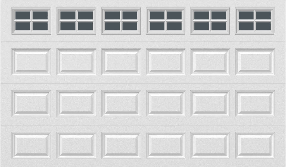 12x7 -  Tinted- Stockton With glass - White