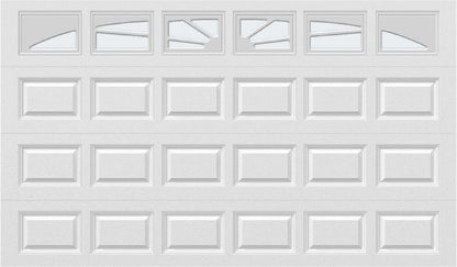 12x7 -  Sunburst - Frosted - With glass Long - White