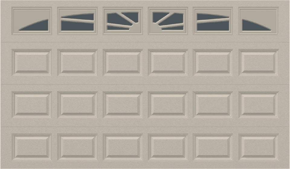 12x7 - Sunburst - Tinted -  With glass Long - Almond