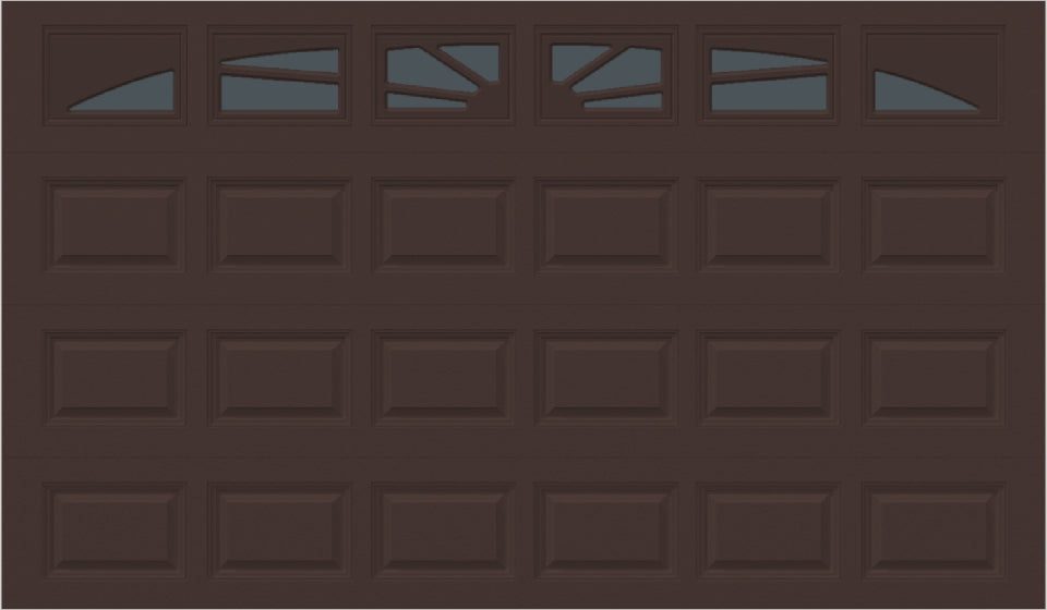 12x7 -  Sunburst - Tinted -  With glass Long - Brown