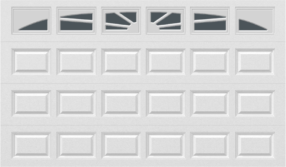 12x7 -  Sunburst - Tinted . - With glass Long - White