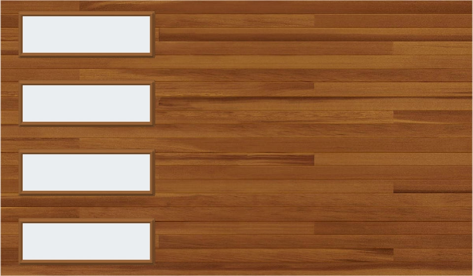 12x7 Window - Cedar Left - Frosted