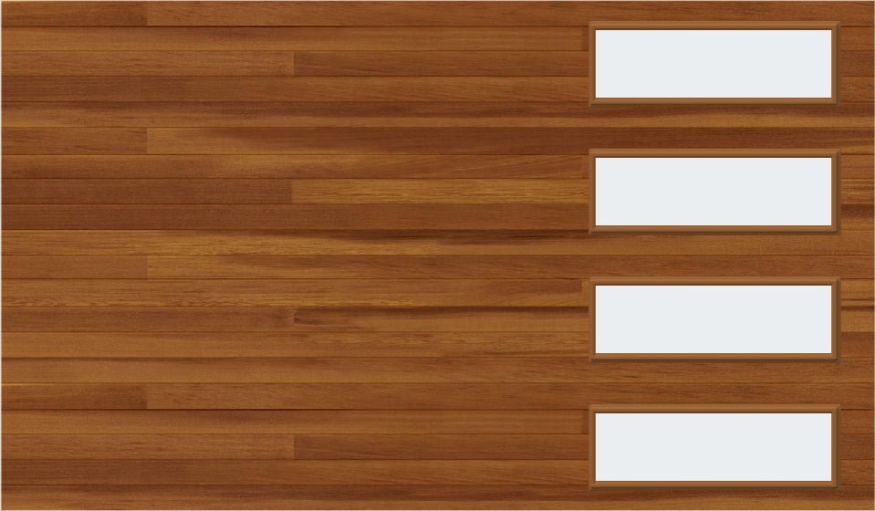 12x7 Window - Cedar Right - Frosted