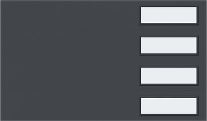 12'x7' Window - Skyflush Right  - Graphiete - Frosted