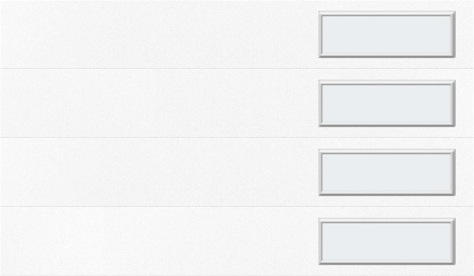 12'x7' Window - Skyflush Right  - White - Frosted