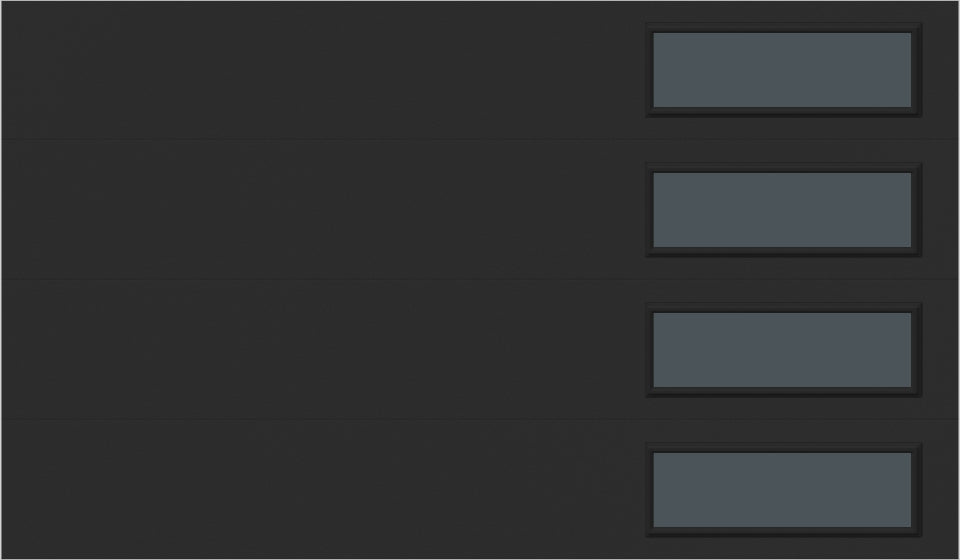 12'x7' Window - Skyflush Right  - Black - Tinted 