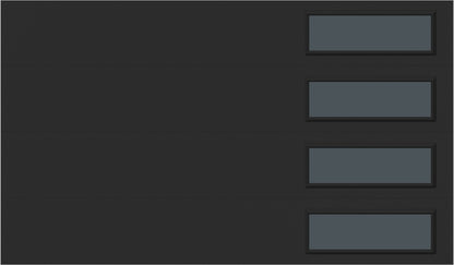 12'x7' Window - Skyflush Right  - Black - Tinted 