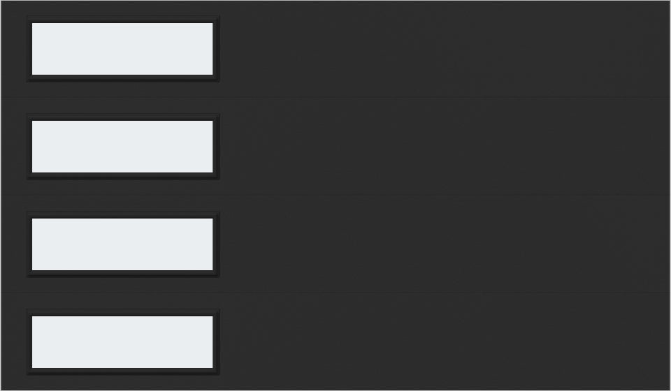 12'x7' Window - Skyflush Left - Black - Frosted