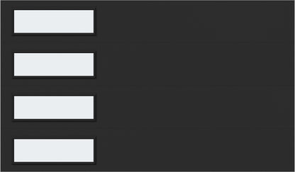 12'x7' Window - Skyflush Left  - Black - Frosted