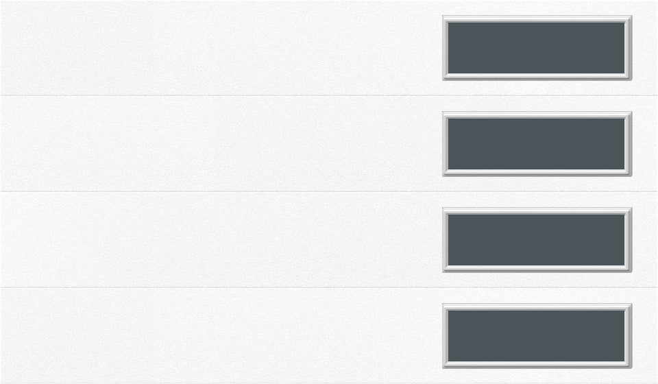 12'x7' Window - Skyflush Right  - White - Tinted 