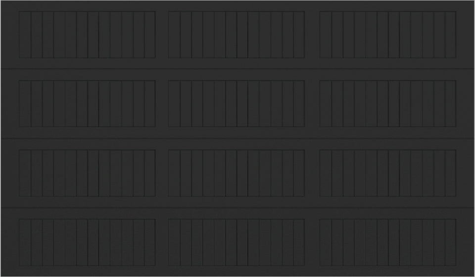 12x7 - No glass Long - Black