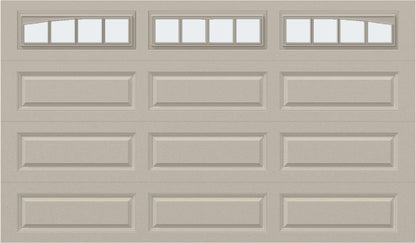 12x7 - Arched Stockbridge Long - Frosted With glass Long - Almond