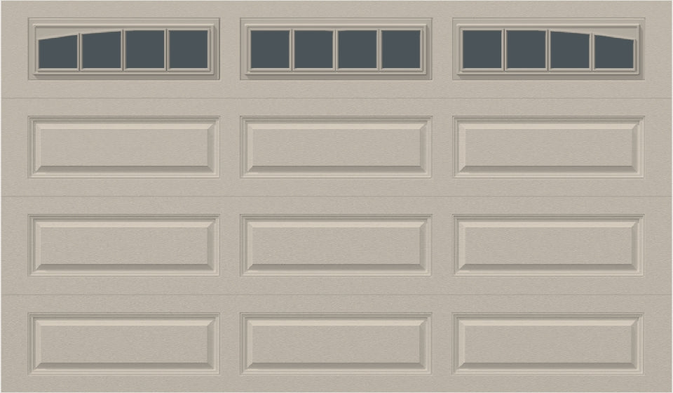 12x7 - Arched Stockbridge Long - Tinted With glass Long - Almond