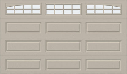 12x7 - Arched Stockton Long - Frosted With glass Long - Almond