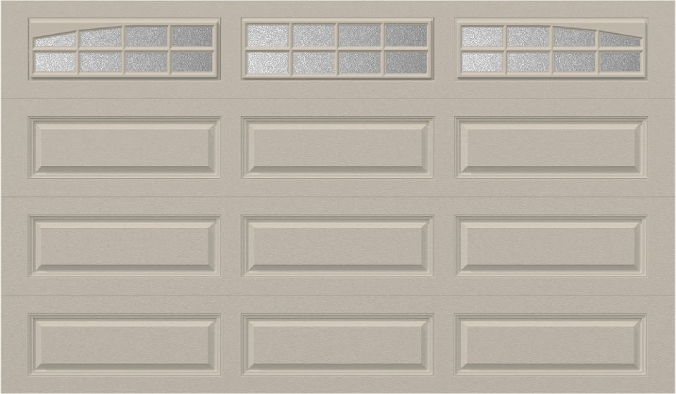 12x7 - Arched Stockton Long - ObscureWith glass Long - Almond