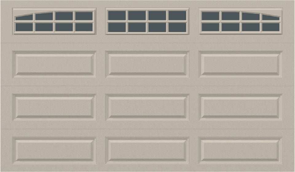 12x7 - Arched Stockton Long - TintedWith glass Long - Almond