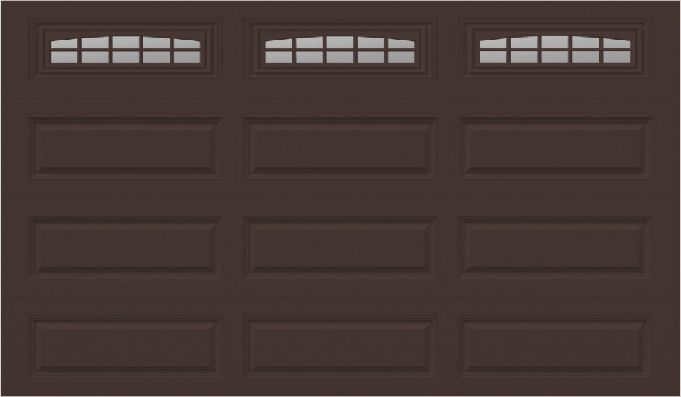 12x7 -  Cascade - Clear  With glass Long - Brown