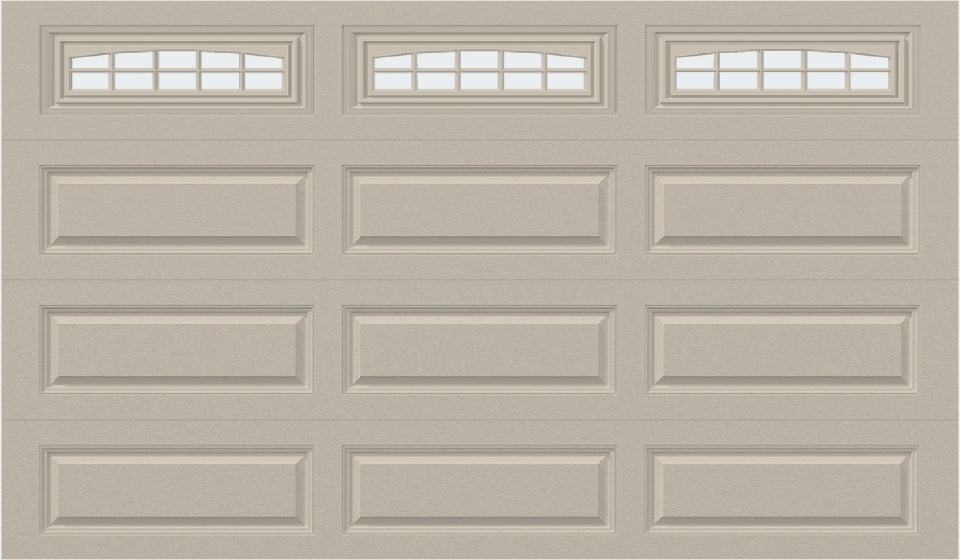 12x7 - Cascade - Frosted  With glass Long - Almond