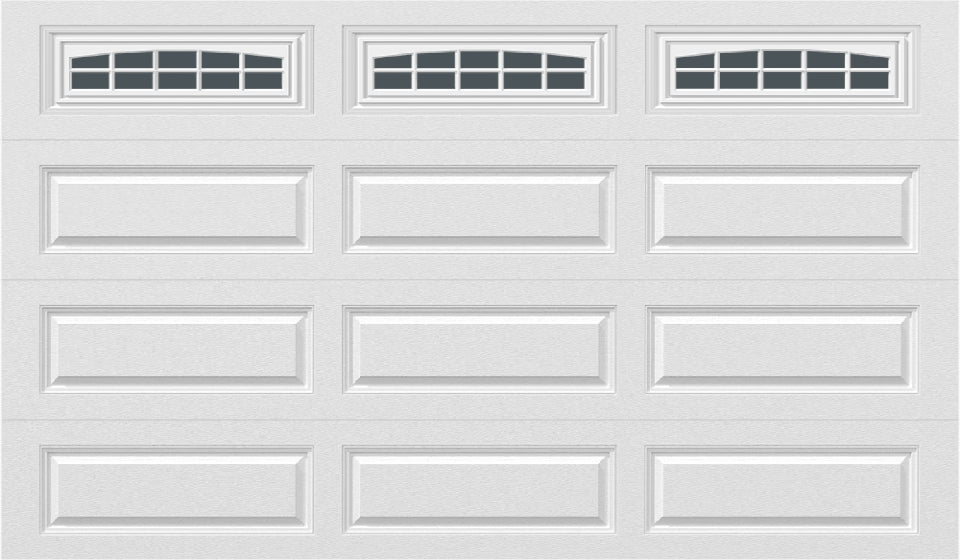 12x7 -  Cascade - Tinted  With glass Long - White