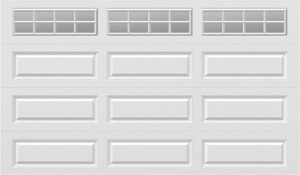 12x7 - Clear -  Stockton With glass Long - White