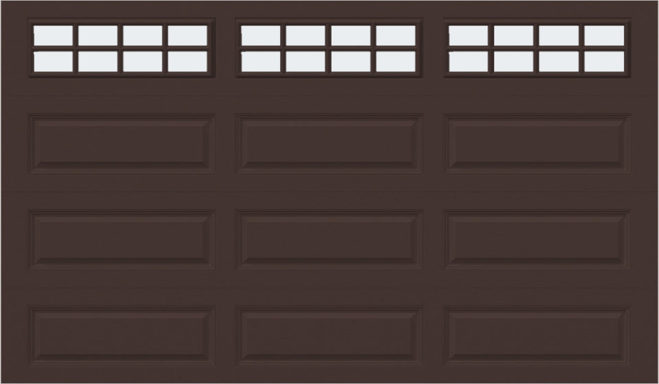 12x7 - Frosted  - Long - Stockton With glass Long - Brown