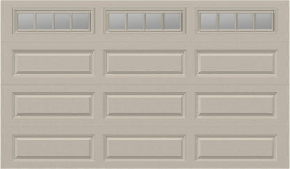 12x7 - Straight Stockbridge Long - Clear  With glass Long - Almond