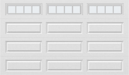 12x7 - Straight Stockbridge Long - Frosted With glass Long - White