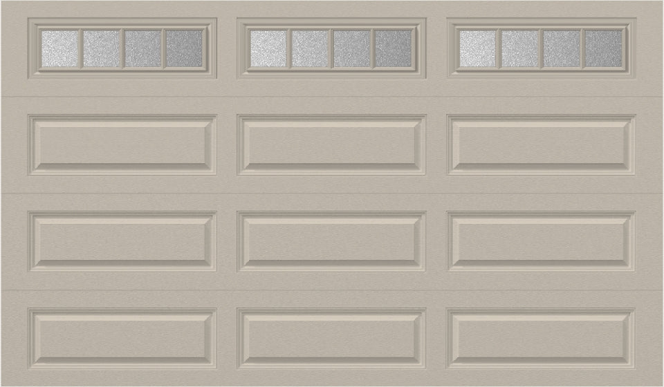 12x7 - Straight Stockbridge Long - Obscure With glass Long - Almond