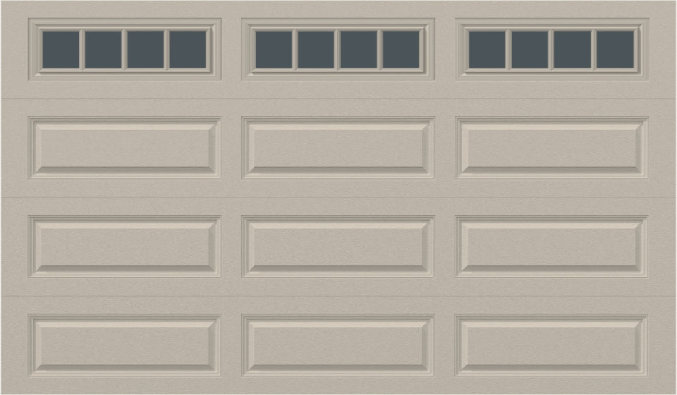 12x7 - Straight Stockbridge Long - Tinted   With glass Long - Almond