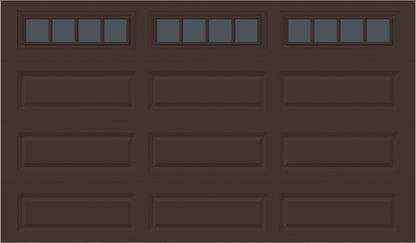 12x7 -  Straight Stockbridge Long - Tinted   With glass Long - Brown