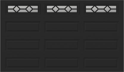 12x7 -  Waterton Long 1 - Clear -   With glass Long - Black