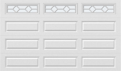 12x7 -  Waterton Long 1 - Frosted - With glass Long - White