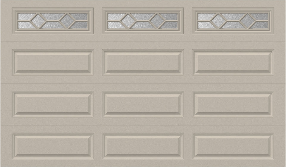 12x7 - Waterton 1  - Obscure -  With glass Long - Almond