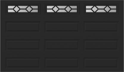 12x7 -  Waterton 1  - Obscure-   With glass Long - Black